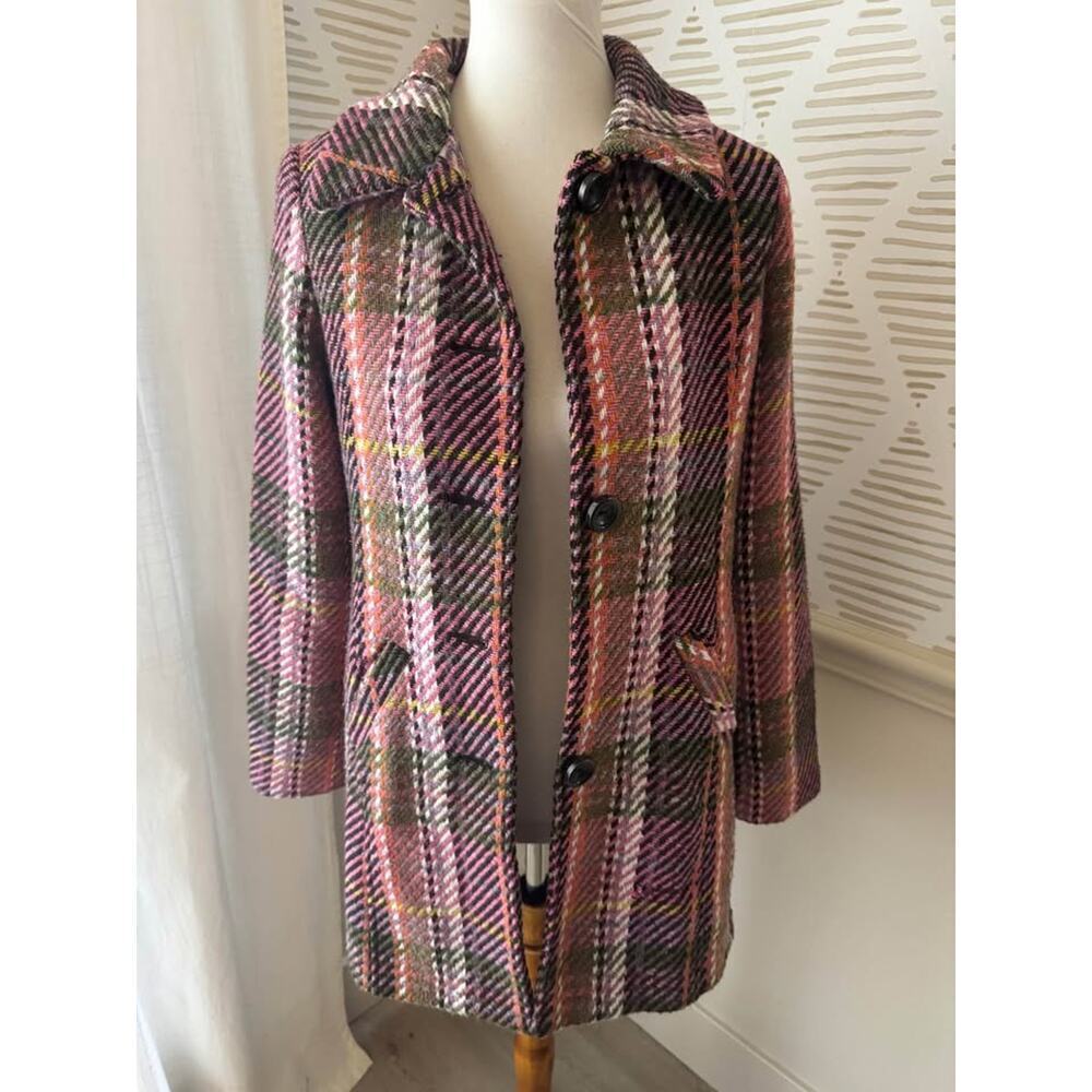 Women’s XS Pastel Rainbow Knot Trench Peacoat